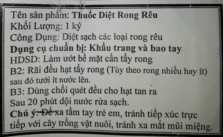 BỘT TẨY RONG RÊU 